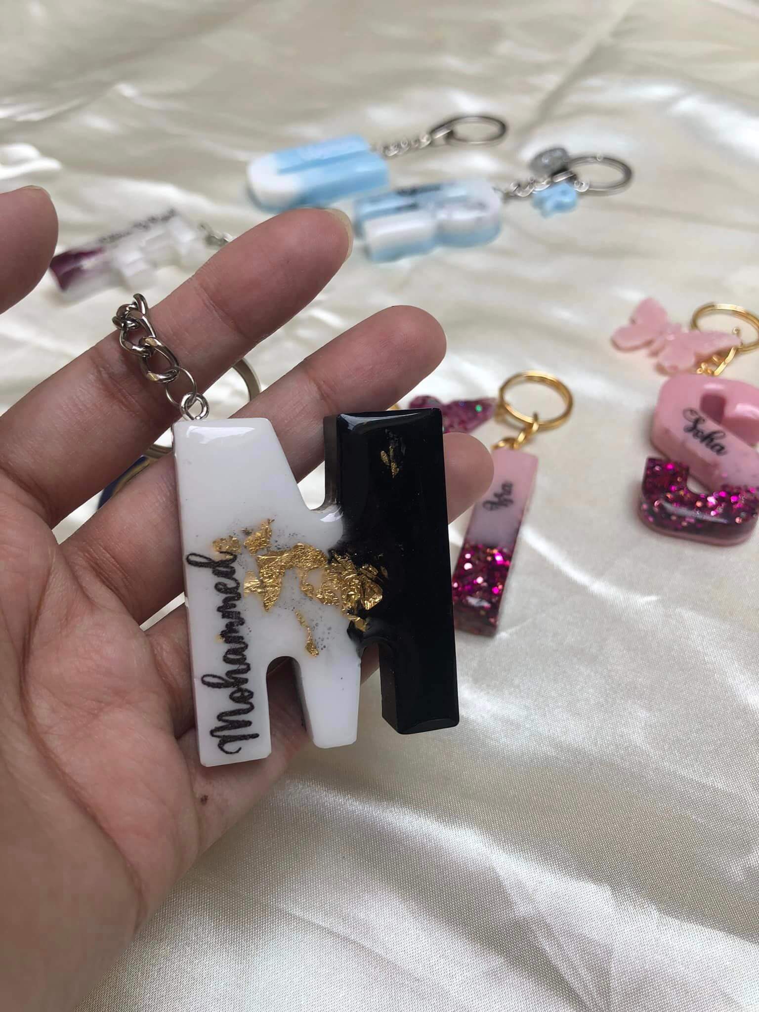 alphabets keychain